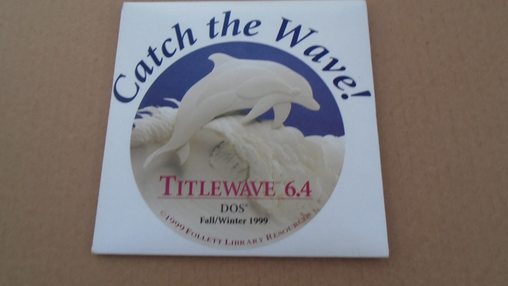 NEW Follett Titlewave 6.4 Microsoft MS DOS Operating System Floppy Disk