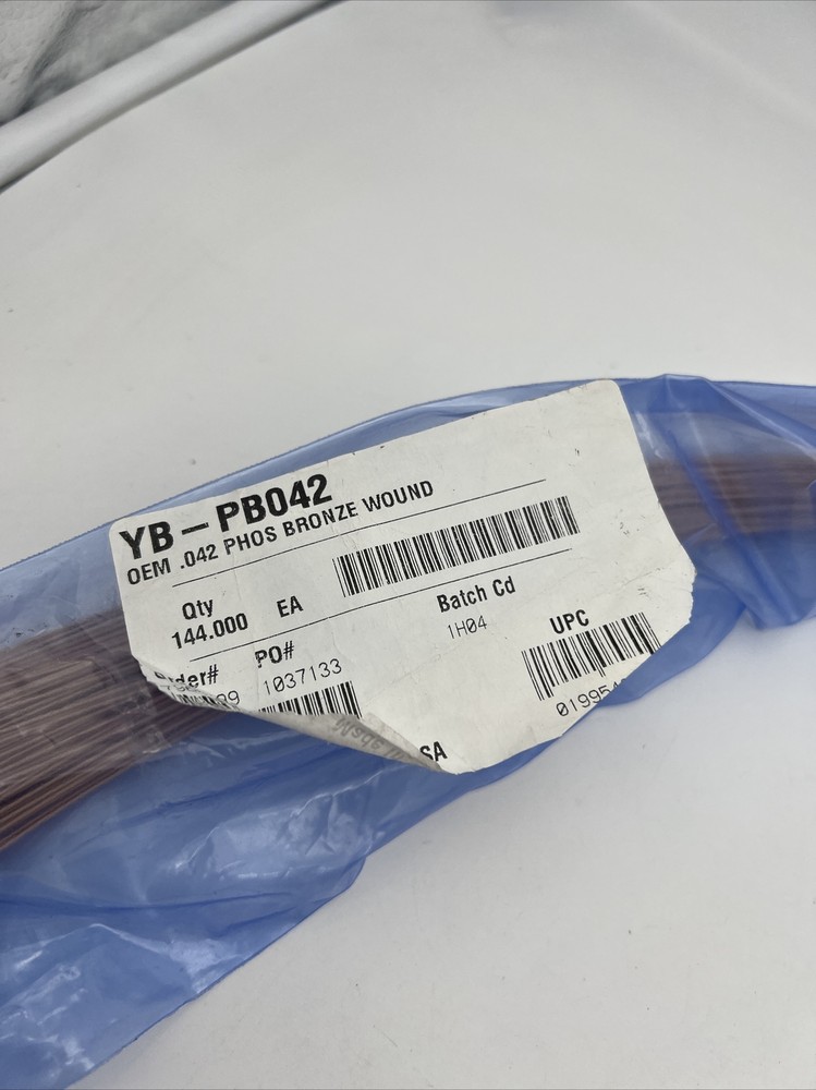 YB-PB042 OEM .042 PHOS Bronze Wound Guitar Strings 144 ct