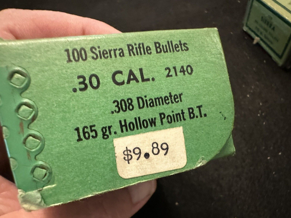 Two Empty Vintage Sierra Rifle Bullet Boxes - .308 & .270