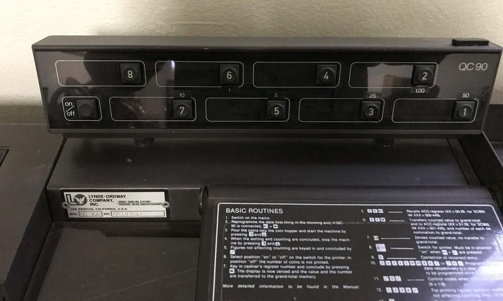 SCAN COIN SC 900 COIN COUNTER/DOUBLE SORTER