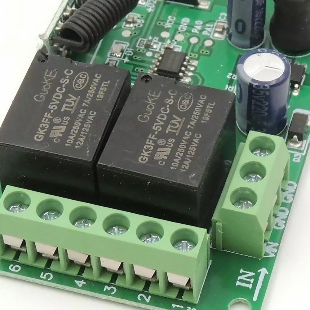 New Wireless Remote Control Dc 5v~30v Relay Transmitter 433mhz Universal