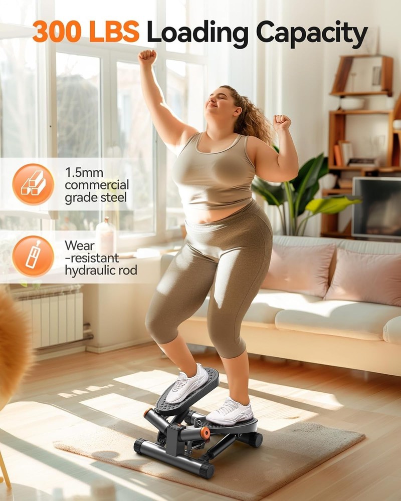 Upgraded Twist Stepper with Swing Function=