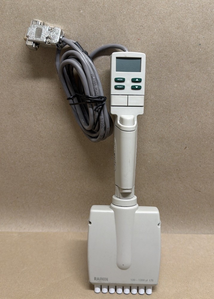Rainin EDP3-Plus 100-1200µl LTS 8-Channel Electronic Pipette w/ Parallel Cable