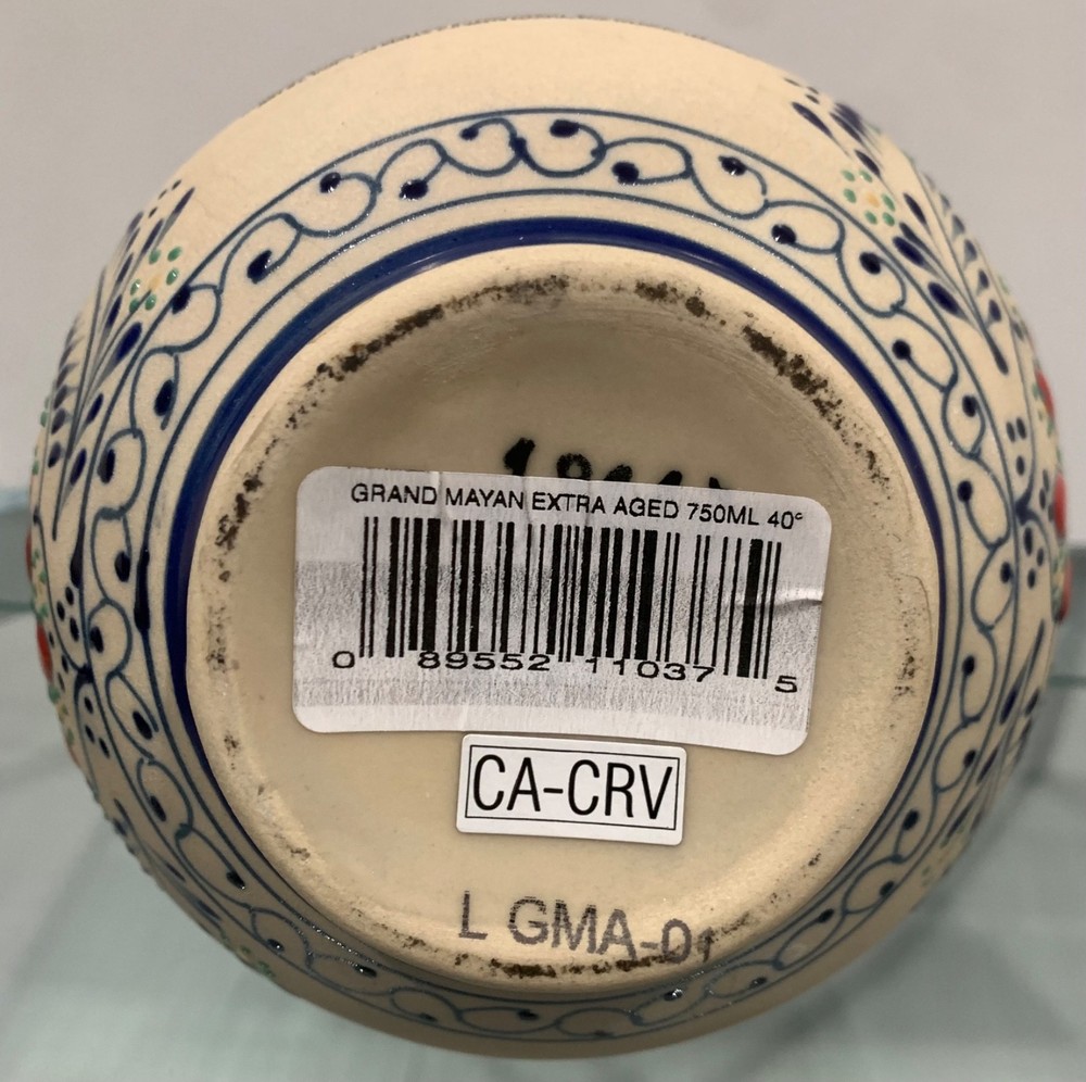 Tequila Grand Mayan Extra Aged Ceramic Empty Bottle