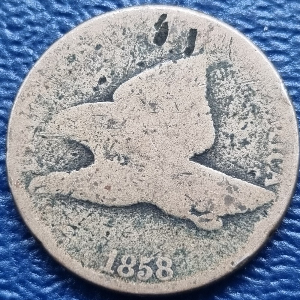 1858 Flying Eagle Cent 1c Circulated #72943