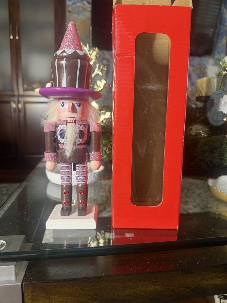 Kurt Adler 12” Hollywood Red Gingerbread Nutcracker Cake Hat