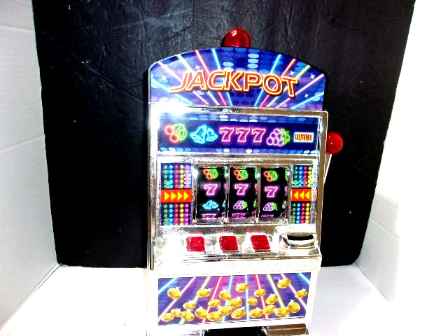 Arcade Slot Machine Tabletop Pull the Lever -Tested