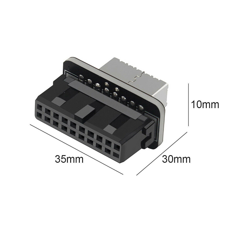 USB3.0 Internal Header to USB 3.1/3.2 Type C Front Type E Adapter 20pin to 19pin