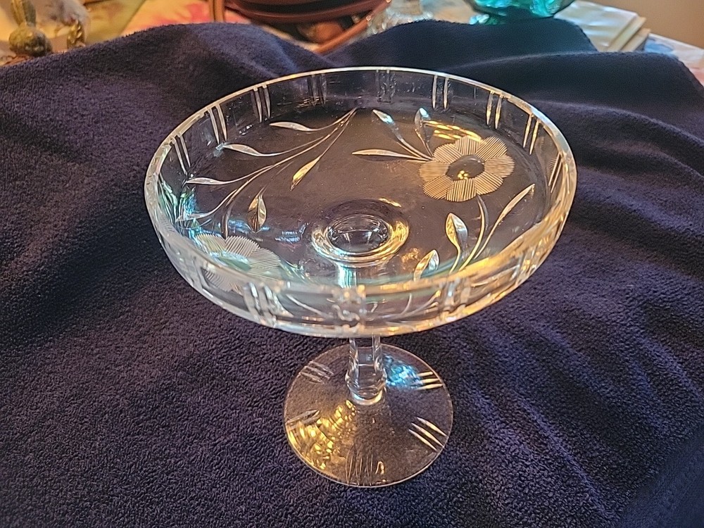 Vtg. Crystal Candy Dish.