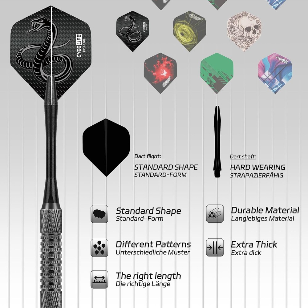 18PCS Soft Tip Darts Set Plastic Tips for Electronic Dart Board Game