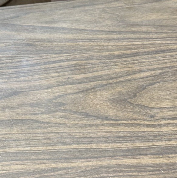Mid-Century Atomic Walnut Tulip Side Table HTF