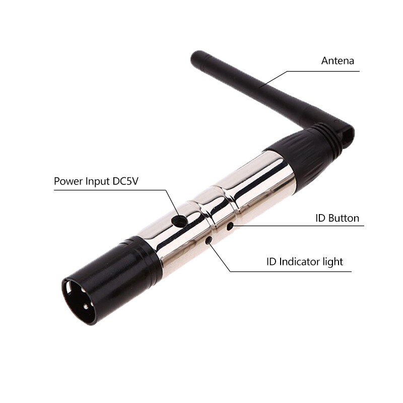 Wireless DMX Transmitter Receiver DMX512 Controller DJ Disco Stage Lighting