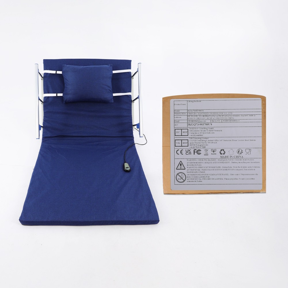 Electric Lifting Bed Backrest Adjustable Mattress Back Support w/ Remote Control