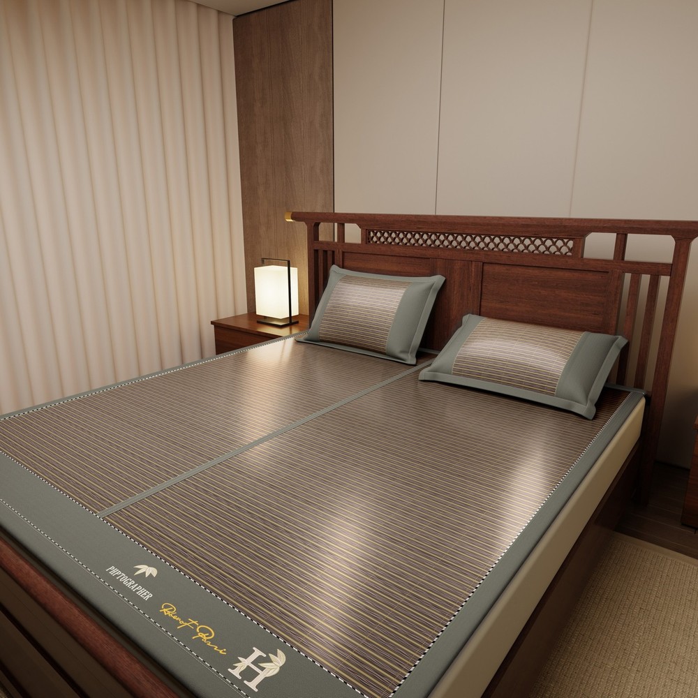 Bamboo Mat 2026 Summer Sleeping Mat Cooling Bed Mat Folding Multi Size 凉席 光滑竹席 棕
