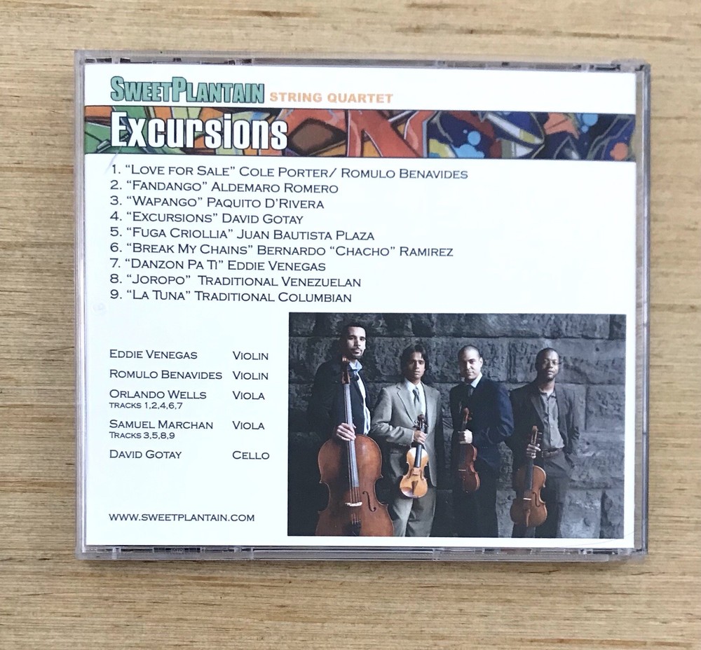 Excursions Sweet Plantain String Quartet CD Signed