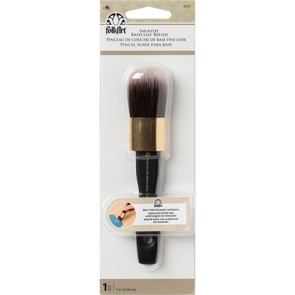 FolkArt Painting Tool Smooth Basecoat Brush-1" Width
