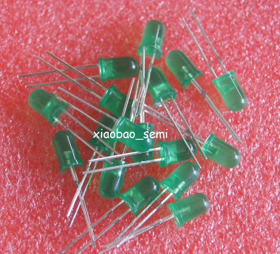 1000PCS 5mm Green Super Bright Diffused LED Light Lamps