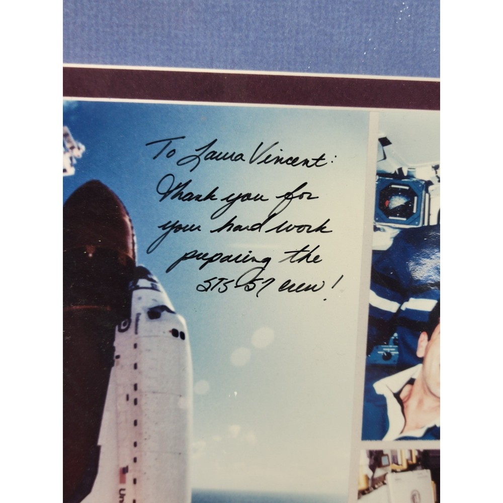 NASA STS-57 Space Shuttle Endeavour Flown Patch Autographed Crew Presentation