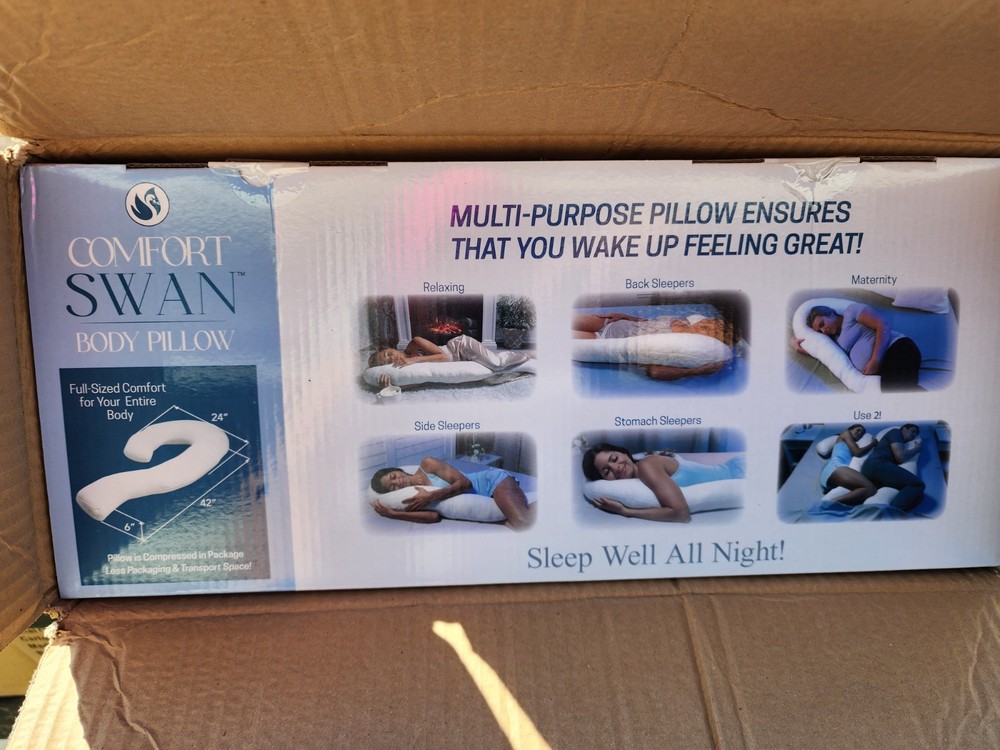 2 Pack Comfort Swan Pillows