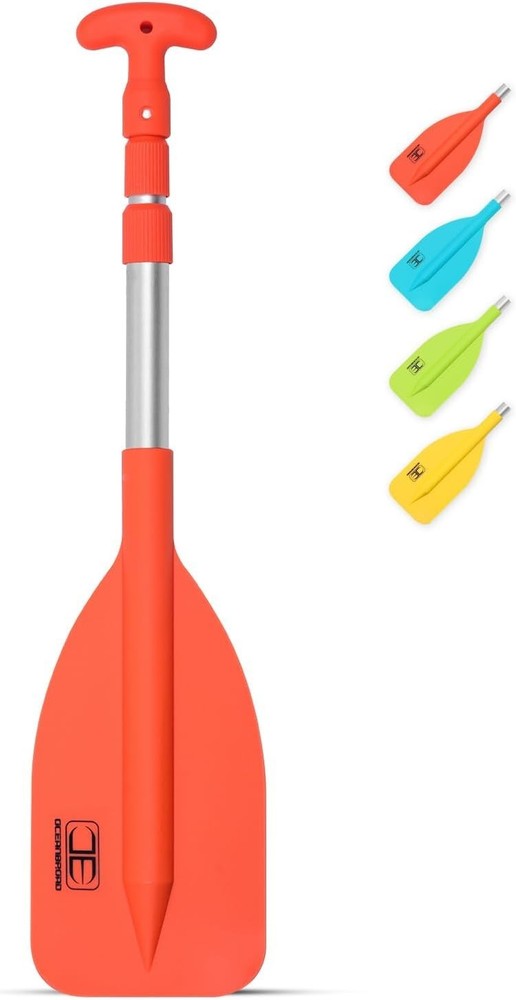 Emergency Telescoping Paddle for Boating, Orange