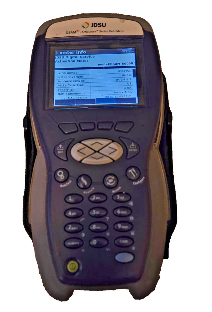 JDSU DSAM-6000B XT Digital Service Activation Meter - Powers On