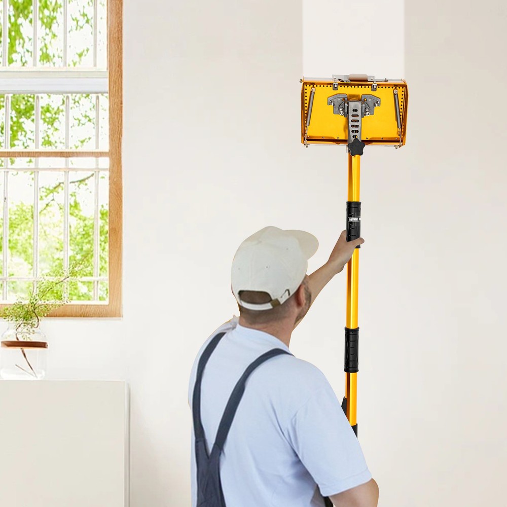 10" Drywall Taping Tools Flat Finishing Box Set w/ Extendable Handle