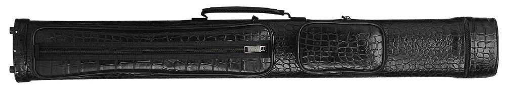 2x2 Pool Cue Case Black Crocodile Texture