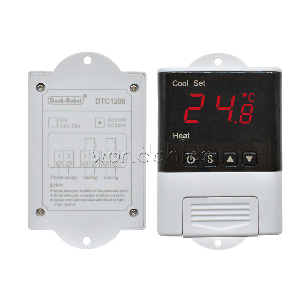 DTC1200 AC 110V-230V Digital Intelligent Temperature Controller + NTC Sensor