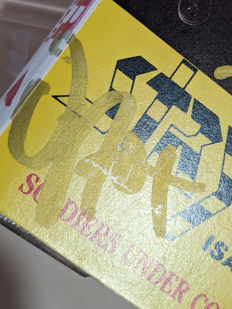 Stryper SIGNED CASSETTE Soldiers Under Command MICHAEL ROBERT OZ TIM autograph