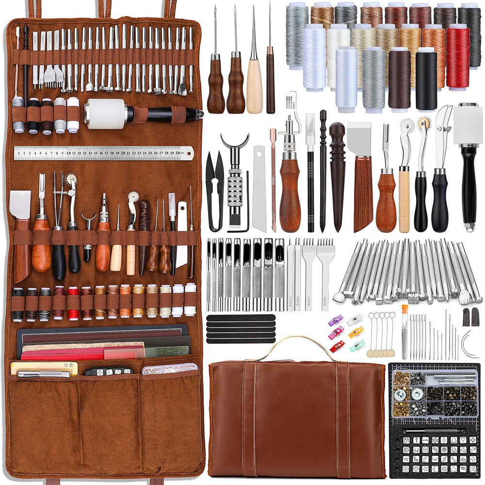 Leather Tooling Kit Craft Tools Leatherworking with XXXL