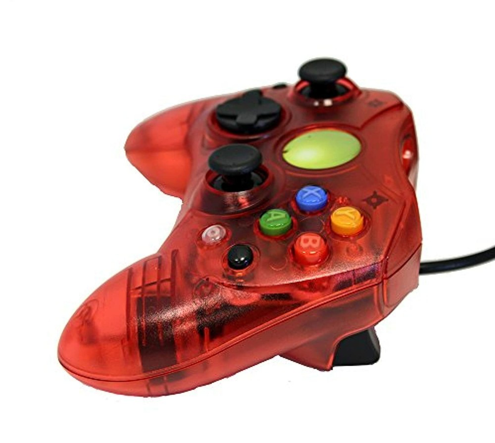 Replacement Controller For Xbox Original Red Transparent By Mars Devices 5Z