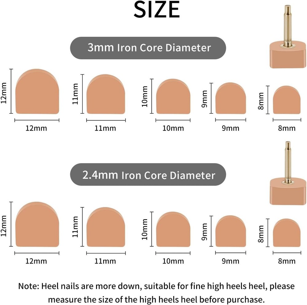 Durable High Heel Protector Tips - Effortless Installation & Silent Walk
