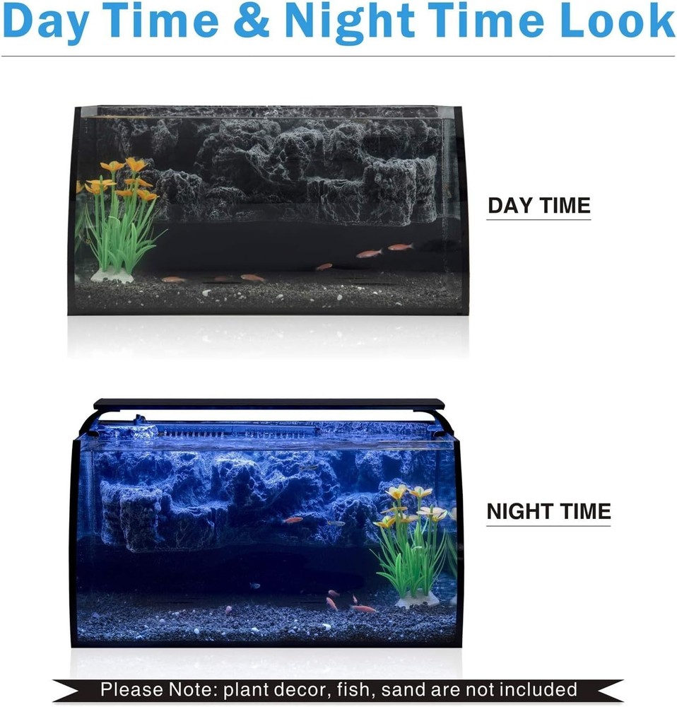 8 Gallon Aquarium Kit - Wide View LED Light
