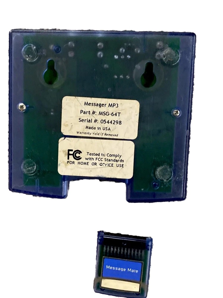 The Messager MP3 Digital Messaging System MSG-64T Includes Cartridge/No cables