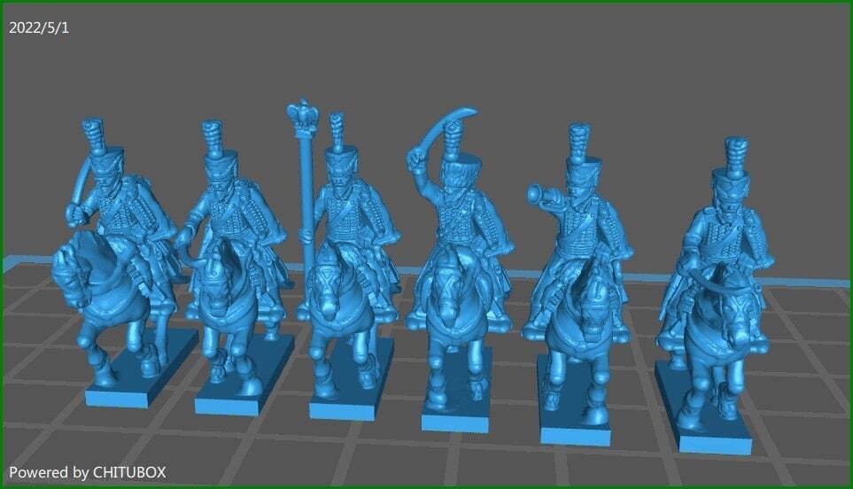 French hussars - 15mm epic size