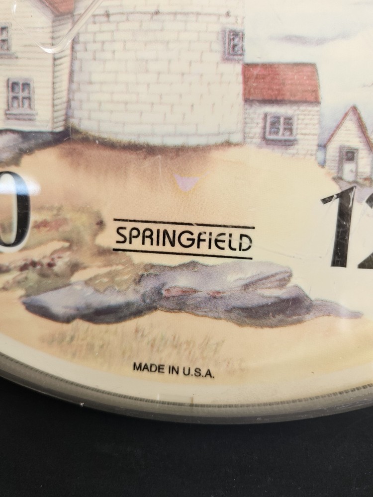 Springfield Lighthouse Thermometer Signed Wagner 12"