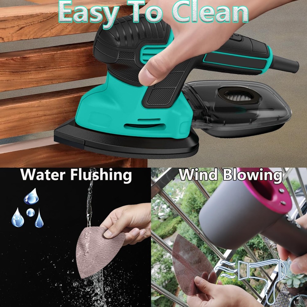 Mesh Sanding Sets, 1Pc Sanding Interface Pad and 50Pcs Sanding 80 | 120 | 180...