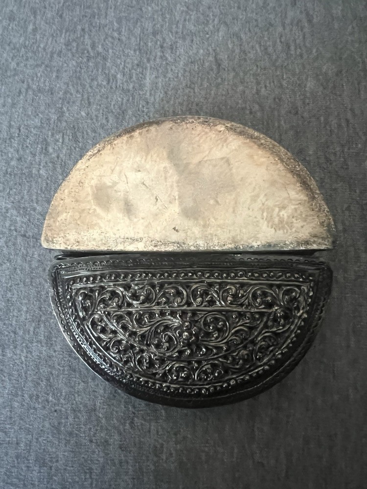 Silver Moon Crescent Box Lime Box