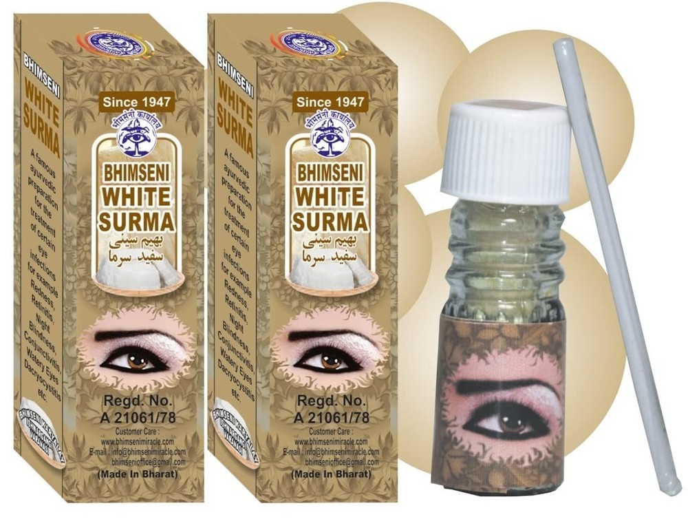 Bhimseni White Surma, White Surma is created with 20 herbs,