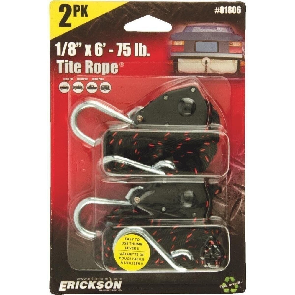 Erickson 2Pk 1/8" Rope Ratchet