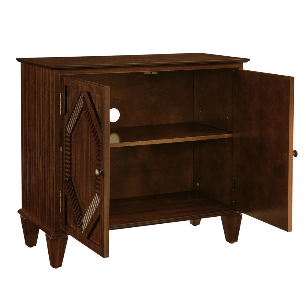 Vintage Wooden Sideboard with Storage Functionality Crafted from Walnut Wood