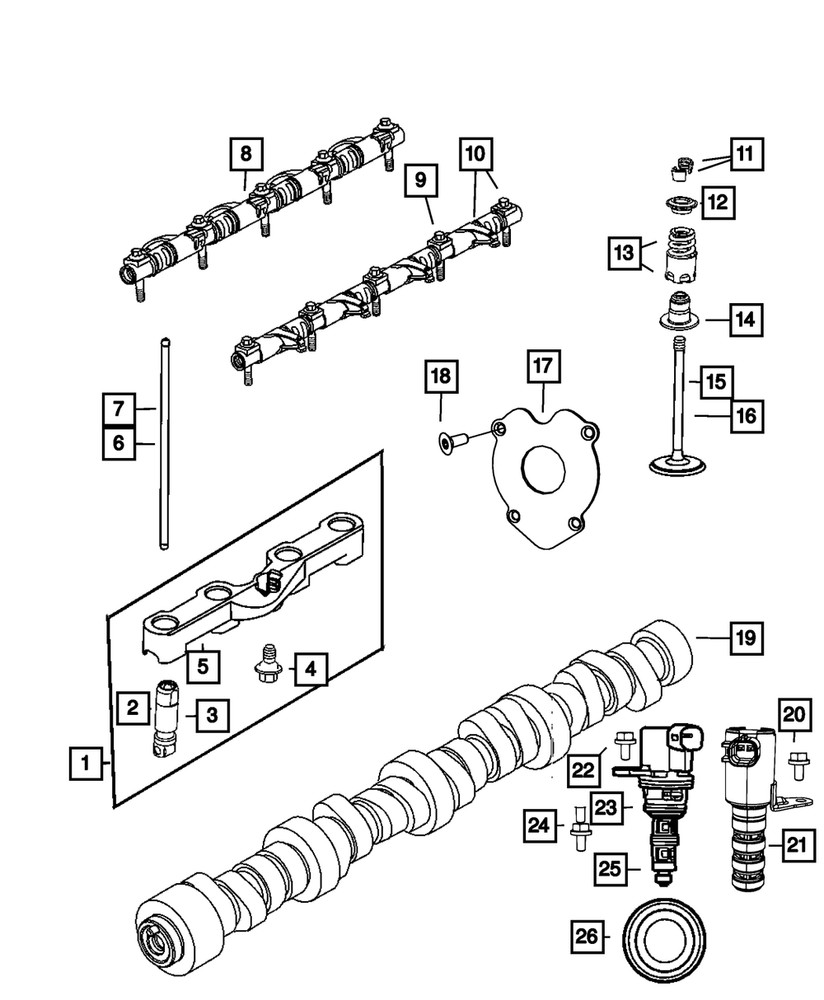 Genuine Mopar Multiple Displacement Solenoid 53022298AB