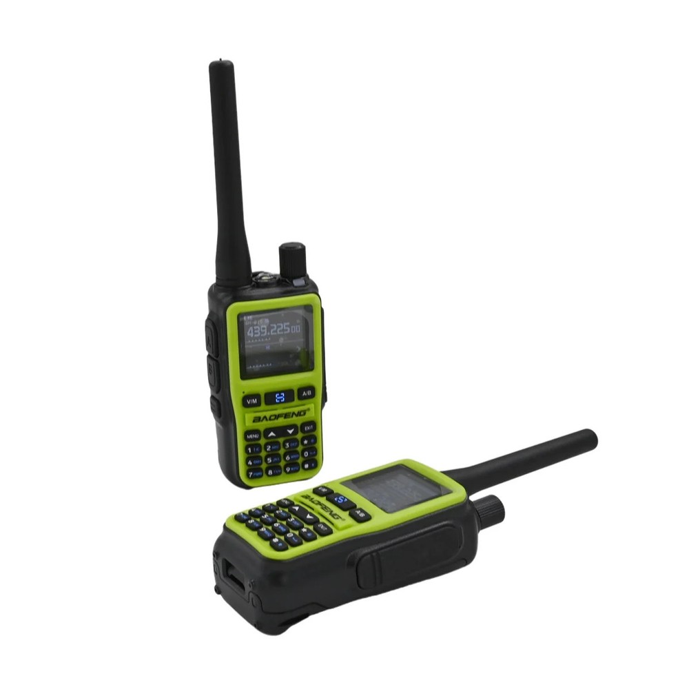 2x UV5R-Mini Ham Compact Radio Green Bluetooth App Program 999CH USB-C Charge