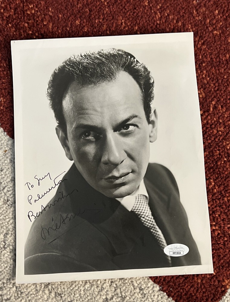 Jose Ferrer Vintage 8x10 Hand Signed Autograph JSA COA