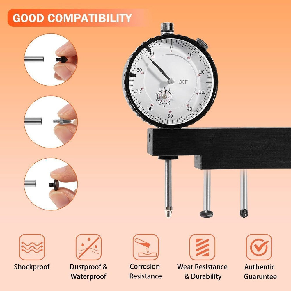 For Central Tools 6434 Dial Indicator Cylinder Sleeve Height Counterbore Gauge