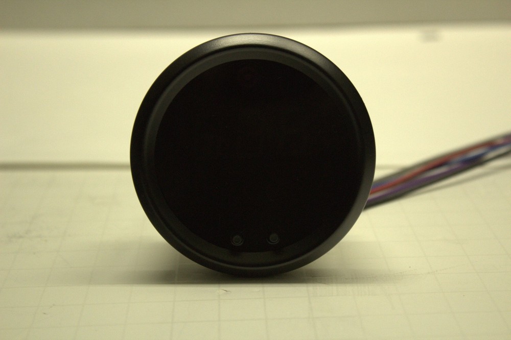 2 5/8" VoltMeter Programmable Alarm & Output Memory Recall WHITE w/ BLACK BEZEL