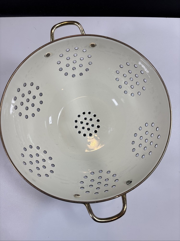 Vintage Colander Strainer Pedestal 11”