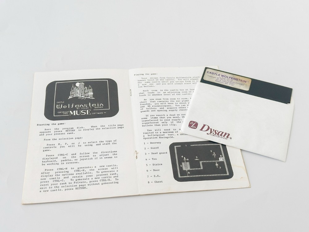 Castle Wolfenstein - MUSE Software (The MUSE Co.) - 1981 / Apple II