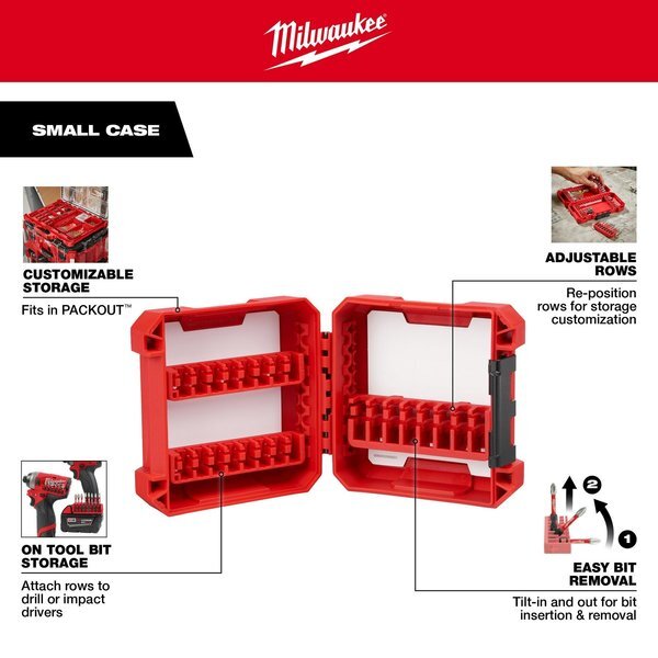 Milwaukee Tool 48-32-9920 Customizable Small Case For Impact Driver Accessories
