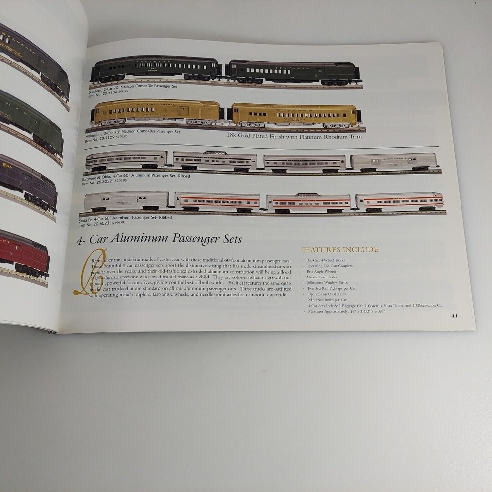 MTH Electric Trains 2000 Volume 2 Premier & Tinplate Traditions Catalog